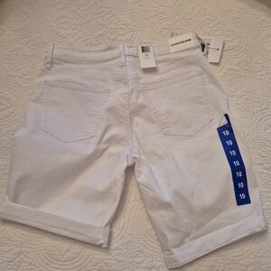 White Denim Shorts